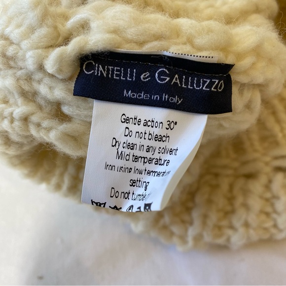 Cintelli e Galluzzo Knit slouchy beret made in Italy Wool blend - Picture 3 of 6
